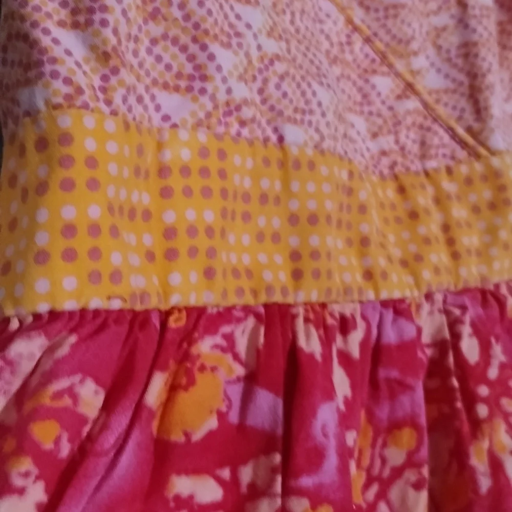 Youngland Girl size 5 Paisley polka dot Floral Stretch A Line Sleeveless Dress - Picture 11 of 13